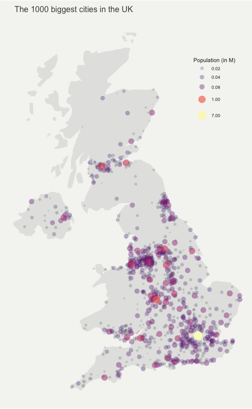 Bubble Map In R Bubble Map With Ggplot2 – The R Graph Gallery